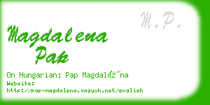 magdalena pap business card